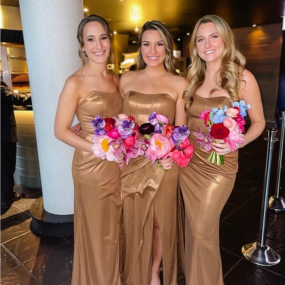 Revelry Amara Metallic Dress - Picture 3 of 4